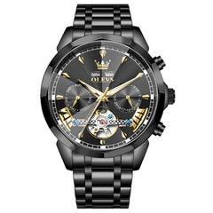 OLEVS 6619 Skeleton Mechanical Watch for Men