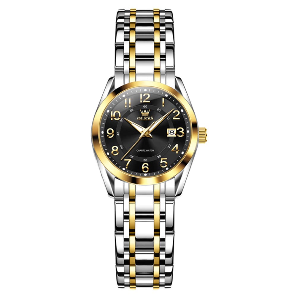 OLEVS 3666 Quartz Luminous Stainless Steel Watch For Women