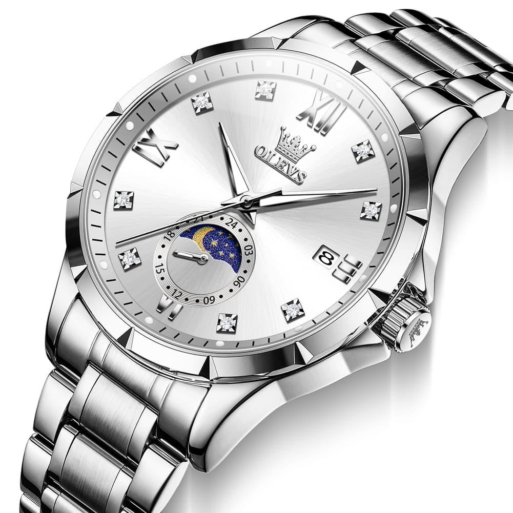 OLEVS 2956 Moon Phase Quartz Watch for Men
