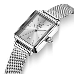 OLEVS 3692 Petite Rectangle Mesh Womens Dress Watch
