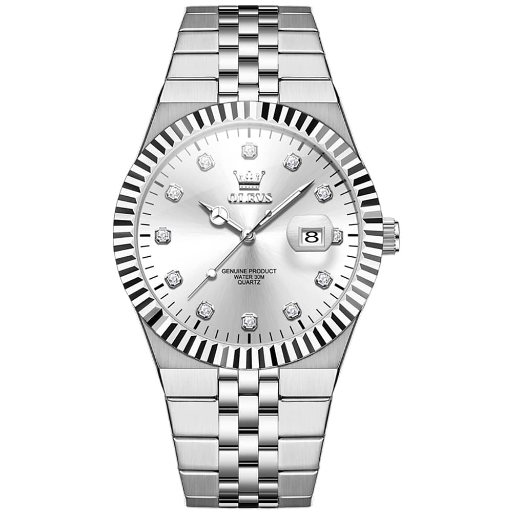 OLEVS 2989 Steel Luminous Dress Watch for Men