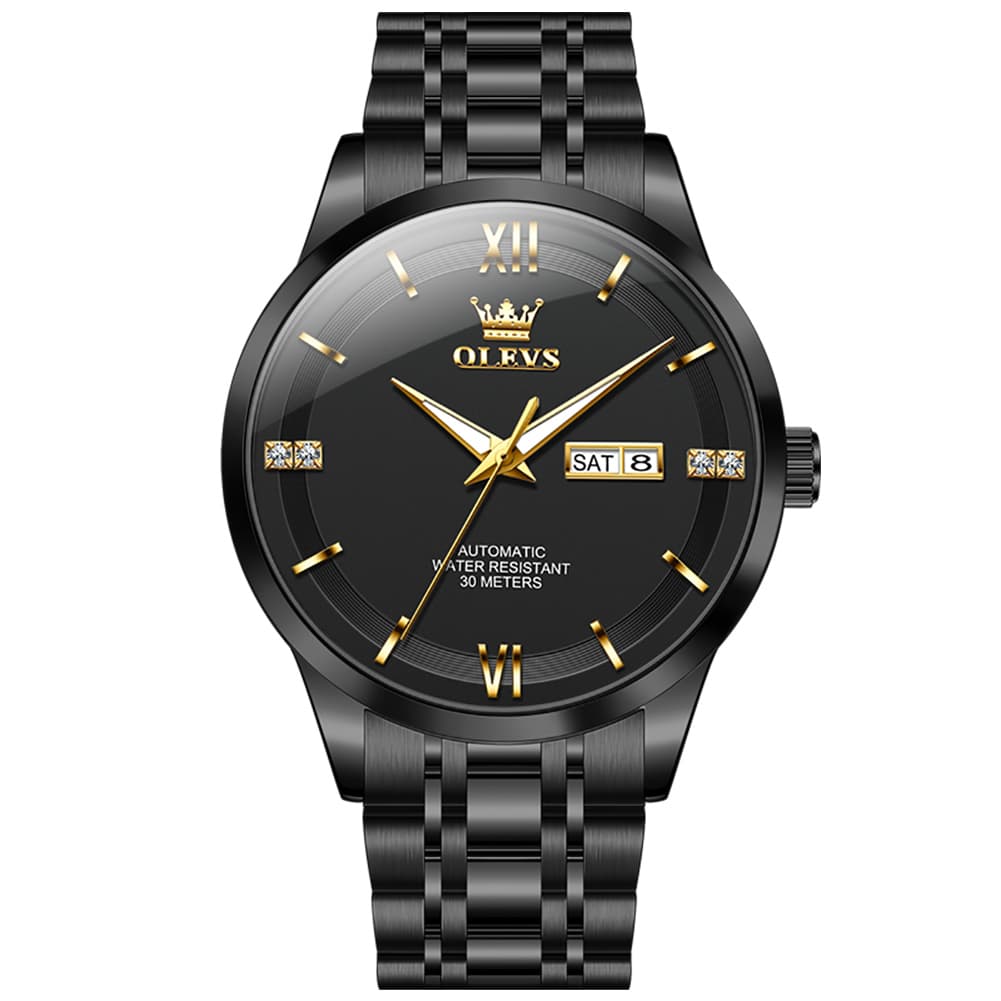OLEVS 7061 Classic Dual Calendar Automatic Watch For Men