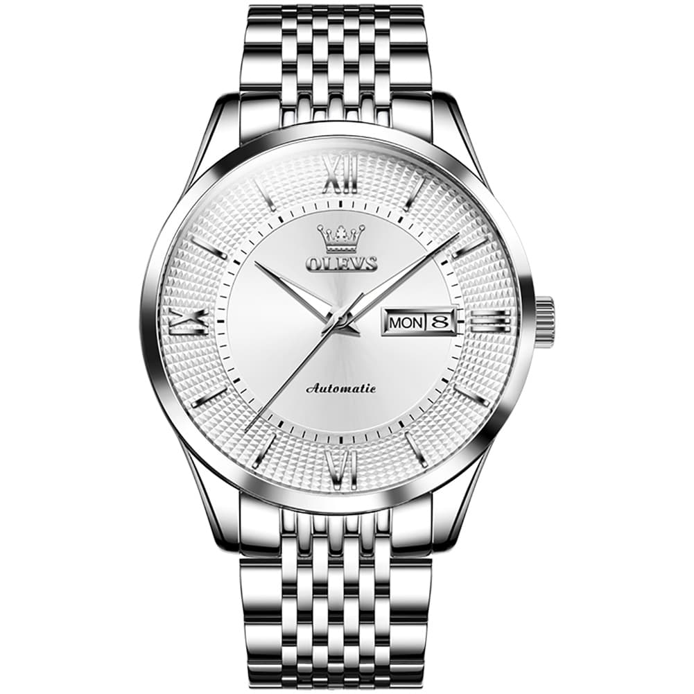 OLEVS 6657 Stainless Steel Automatic Mechanical Watch for Men