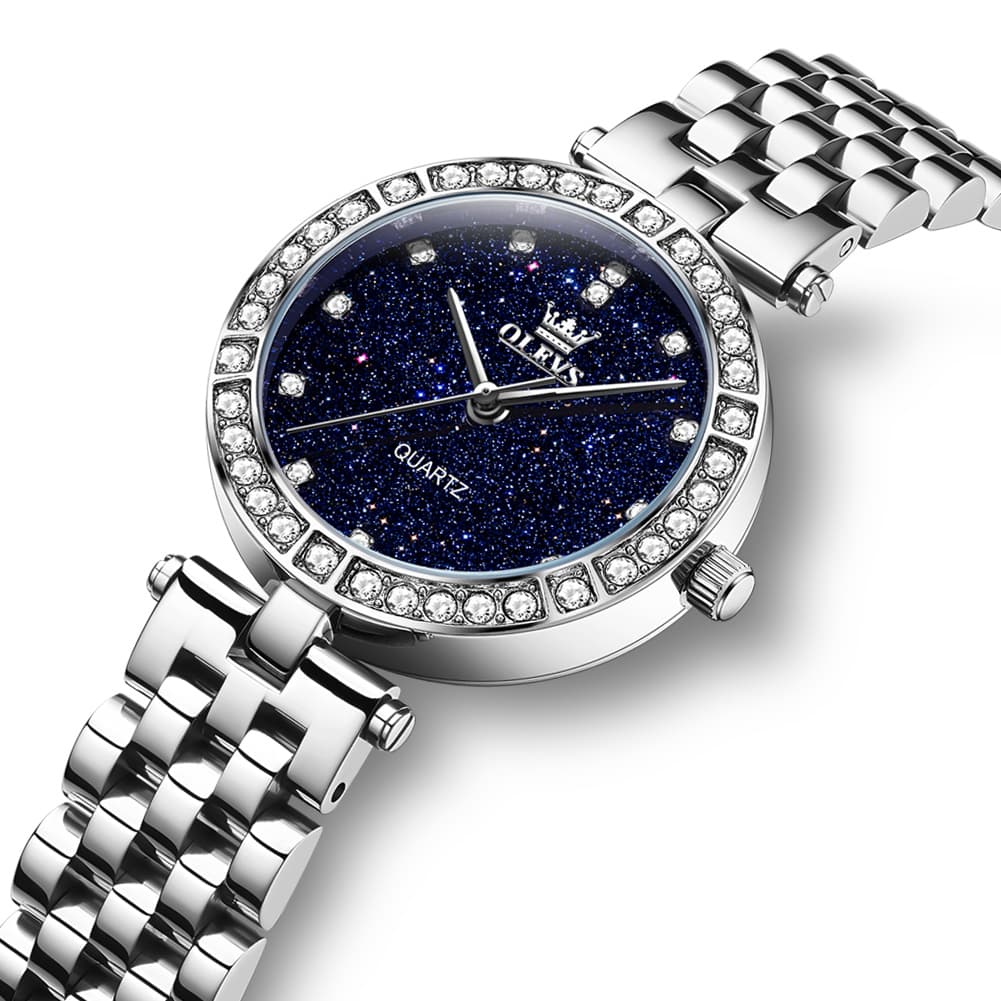 OLEVS 3641 Starry Sky Diamond Quartz Watch for Women