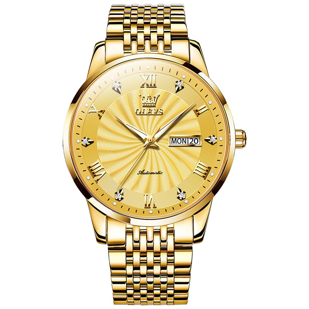 OLEVS 6630 Sunburst Dial Mechanical Watch for Men