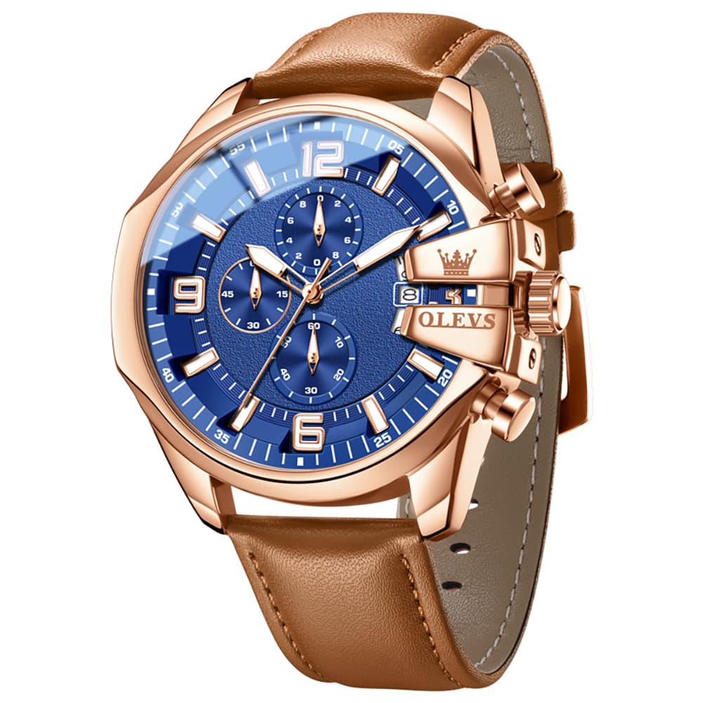 OLEVS 2978 Oversized 50mm Chronograph Quartz Watch for Men