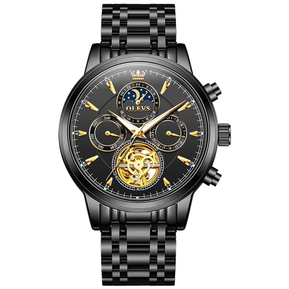 OLEVS 6746 Multi-Function Skeleton Mechanical Watch for Men