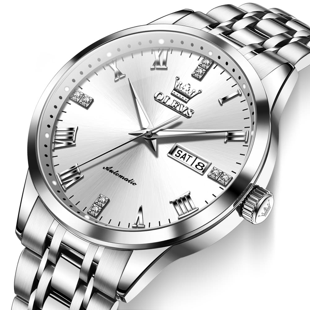 OLEVS 7062 Classic Dual Calendar Automatic Watch For Men