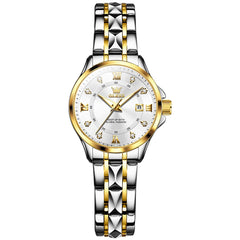 OLEVS 2906 Diamond Day Date Couples Watch Set Men Women