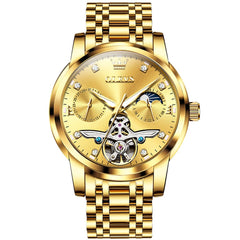 OLEVS 6703 Moon Phase Tourbillon Automatic Mechanical Watch For Men