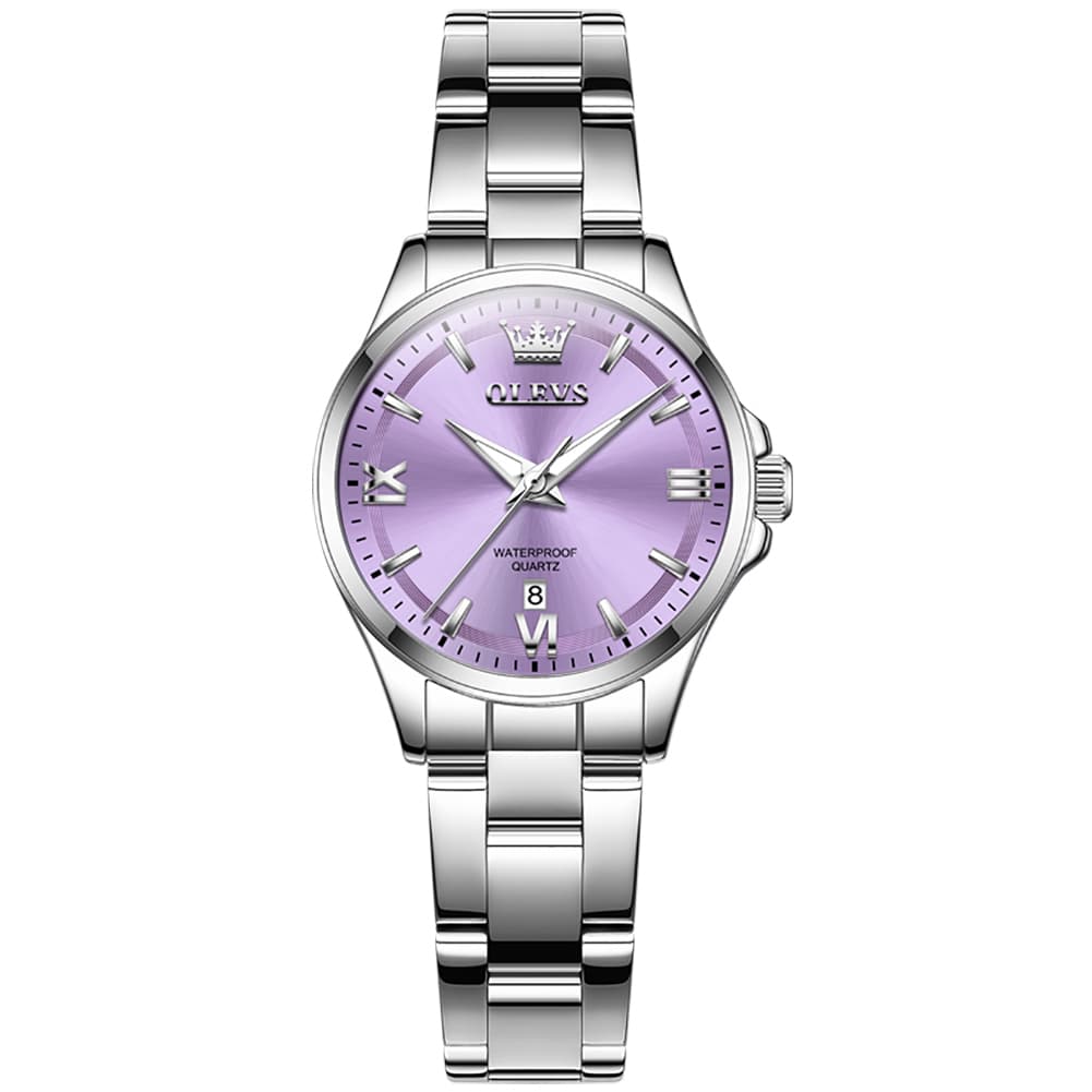 OLEVS 3668 Quartz Pastel Stainless Steel Watch For Women