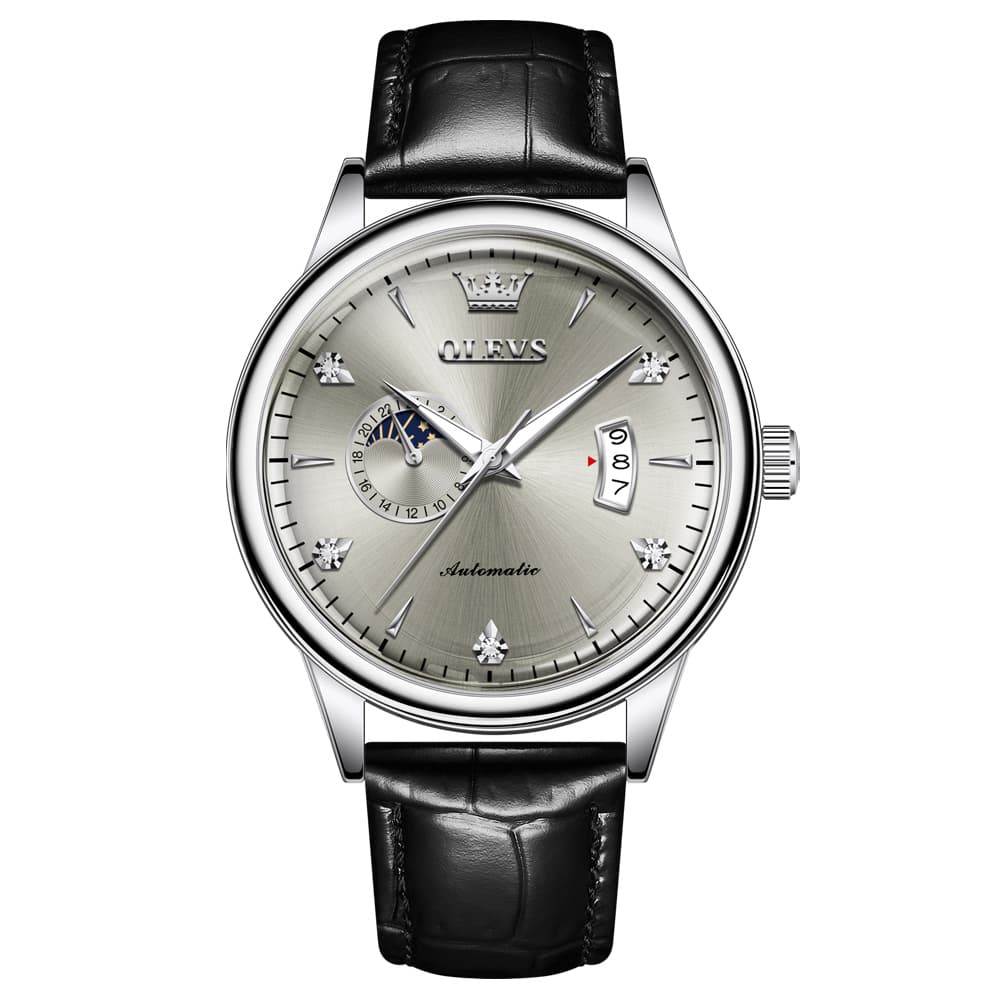 OLEVS 7040 Curved Mirror Automatic Mechanical Watch For Men