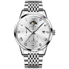 OLEVS 2925 Luminous Moon Phase Quartz Watch for Men