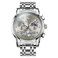 OLEVS 2900 Steel Chronograph Moon Phase Watch for Men