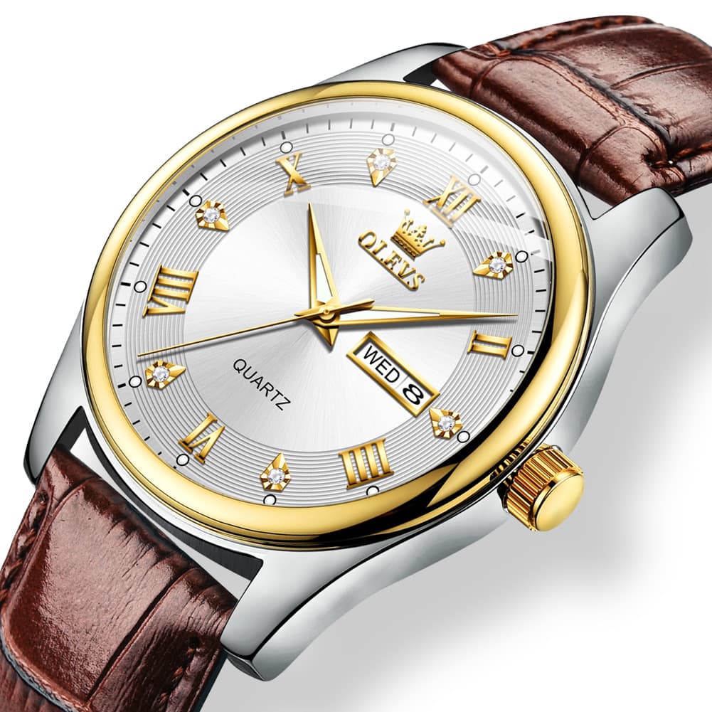 OLEVS 3649 Ultra-thin Classic Quartz Watch for Men