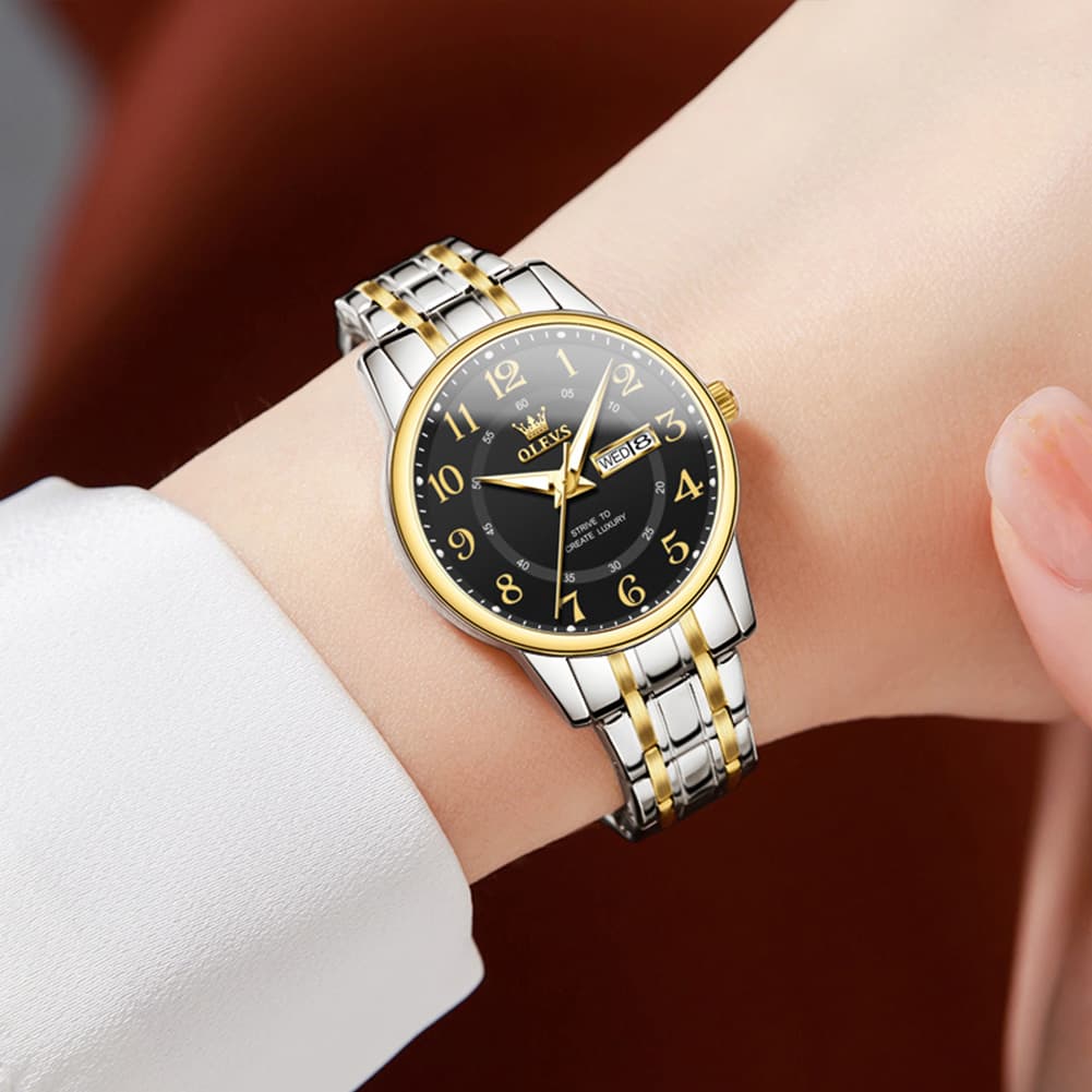 OLEVS 2891 Classic Digital Dial Couples Watch for Men Women