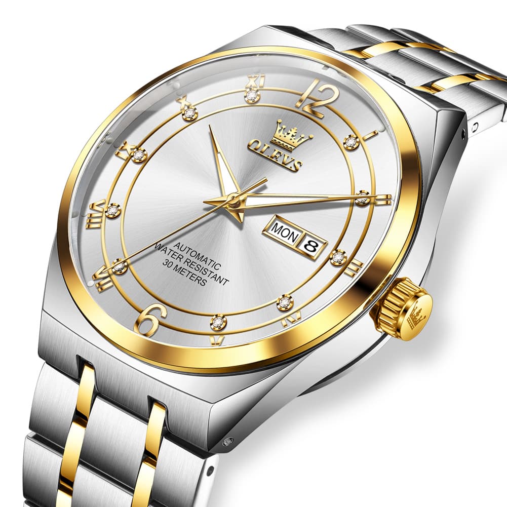 OLEVS 7068 Octagonal Luxury Sport Automatic Watch For Men