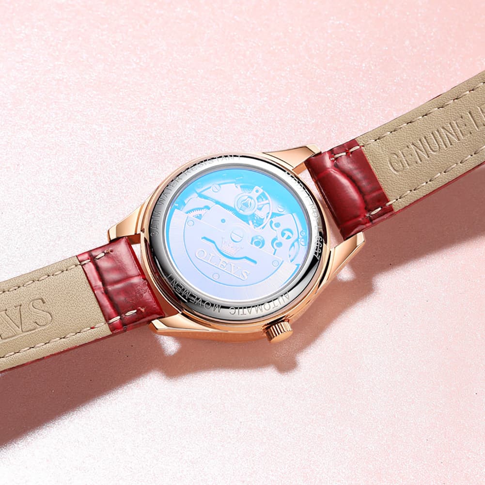OLEVS 6637 Ceramic Automatic Mechanical Watch for Women