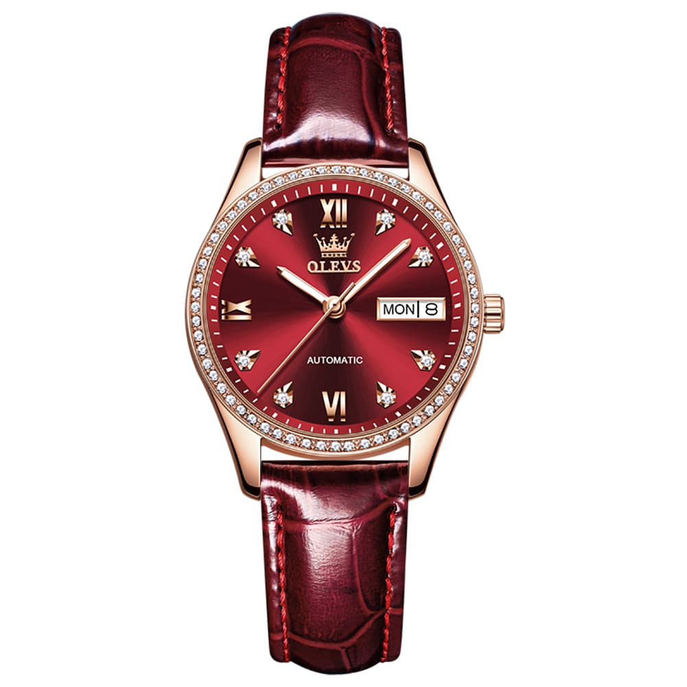 OLEVS 6637 Ceramic Automatic Mechanical Watch for Women