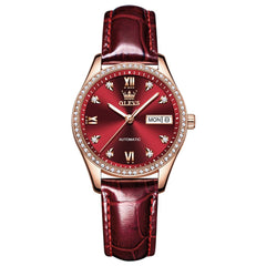 OLEVS 6637 Ceramic Automatic Mechanical Watch for Women