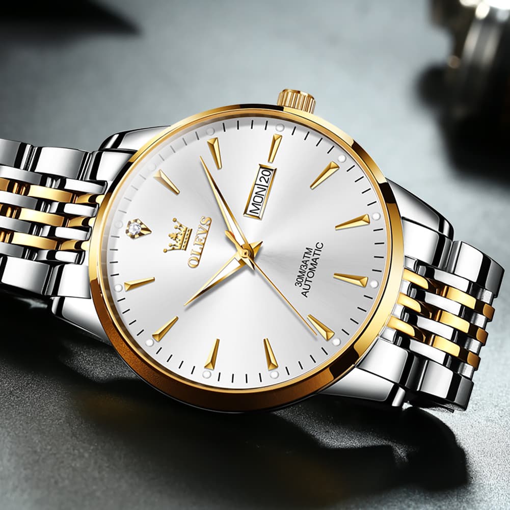 OLEVS 6635 Stainless Steel Automatic Mechanical Watch for Men