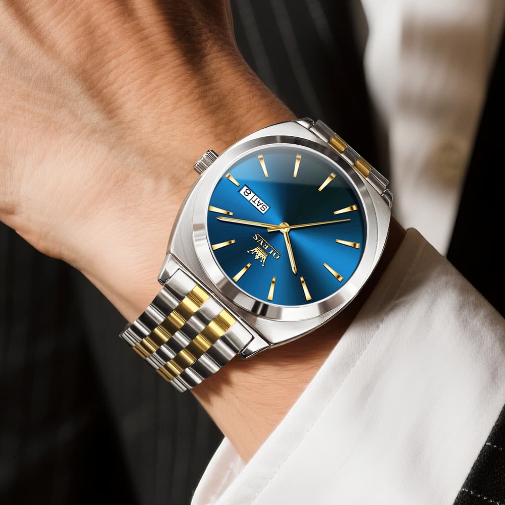 OLEVS 6730 Automatic Tonneau Mechanical Watch For Men