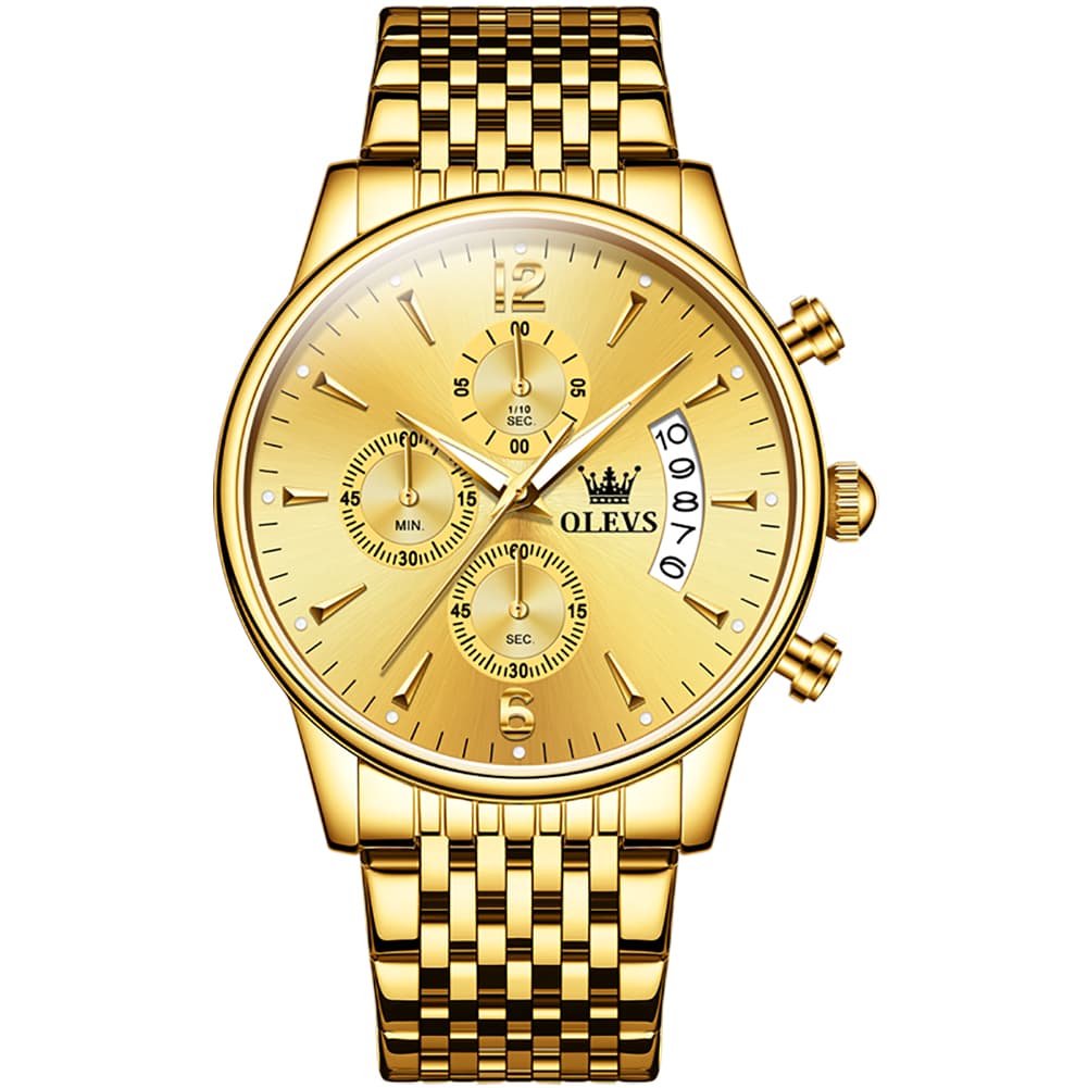 OLEVS 2867 Ultra Slim Luxury Dress Chronograph Watch for Men