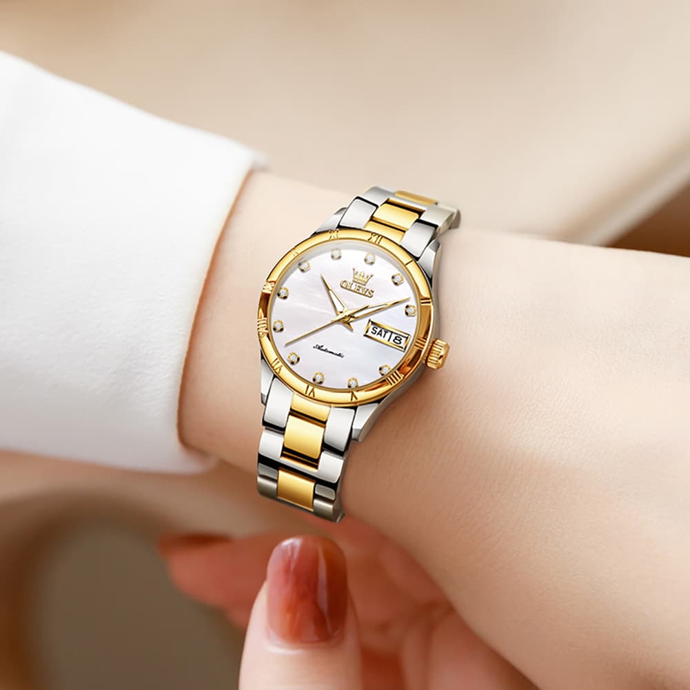 OLEVS 7030 Elegant Automatic Mechanical Watch For Women