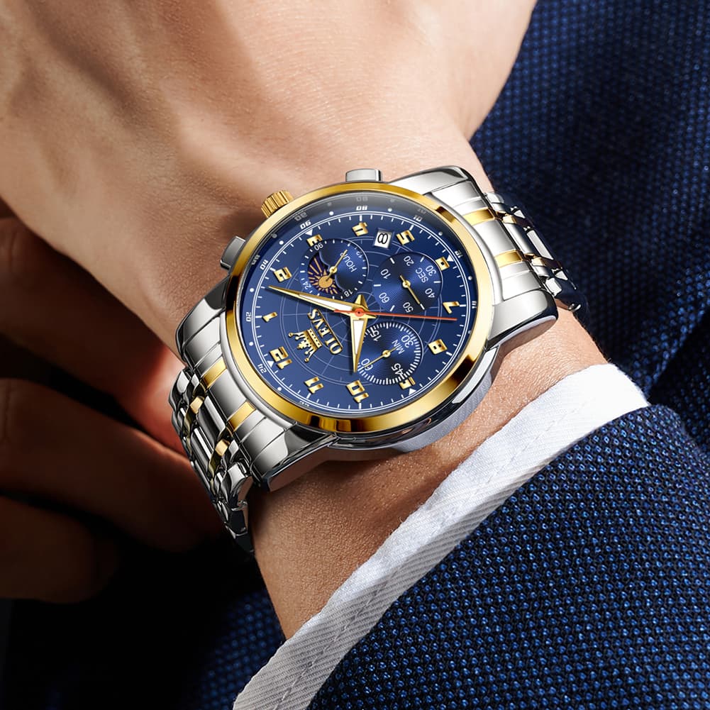 OLEVS 2983 Youthful Chronograph Quartz Watch for Men