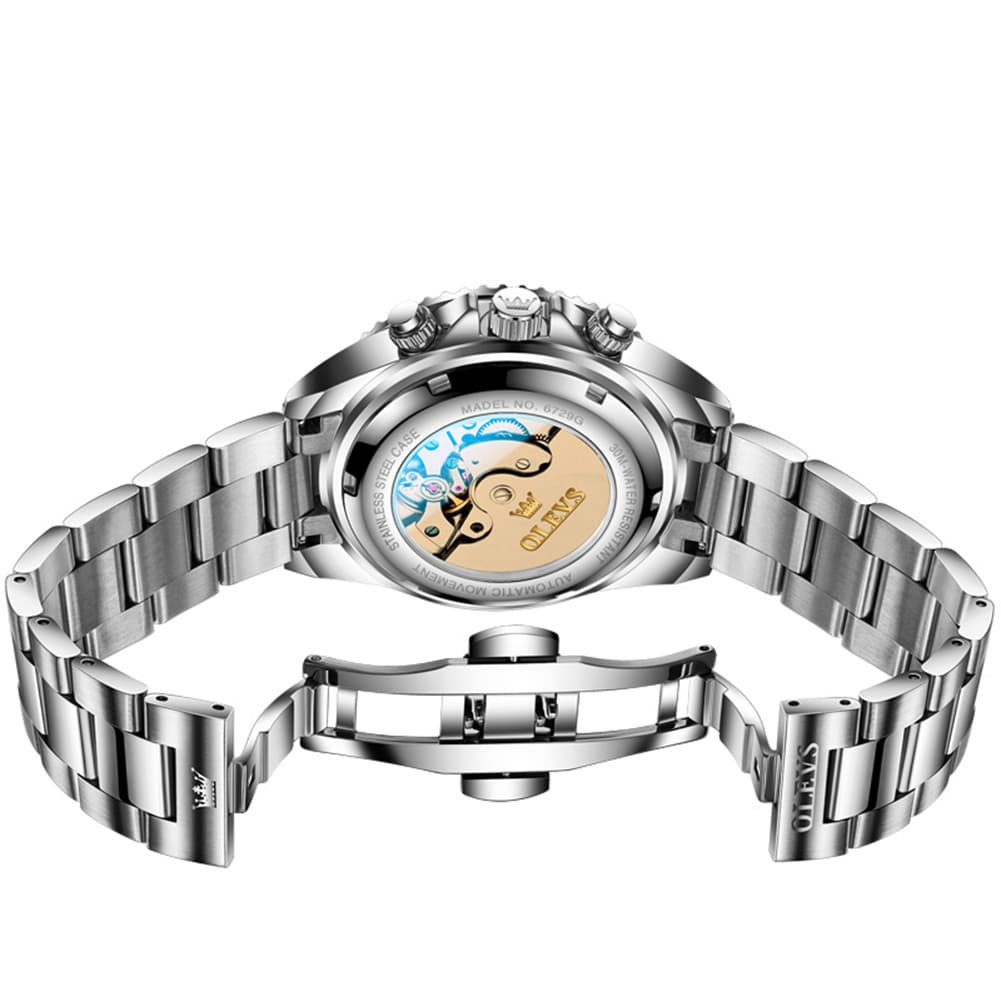 OLEVS 6729 Automatic Moon Phase Mechanical Watch For Men
