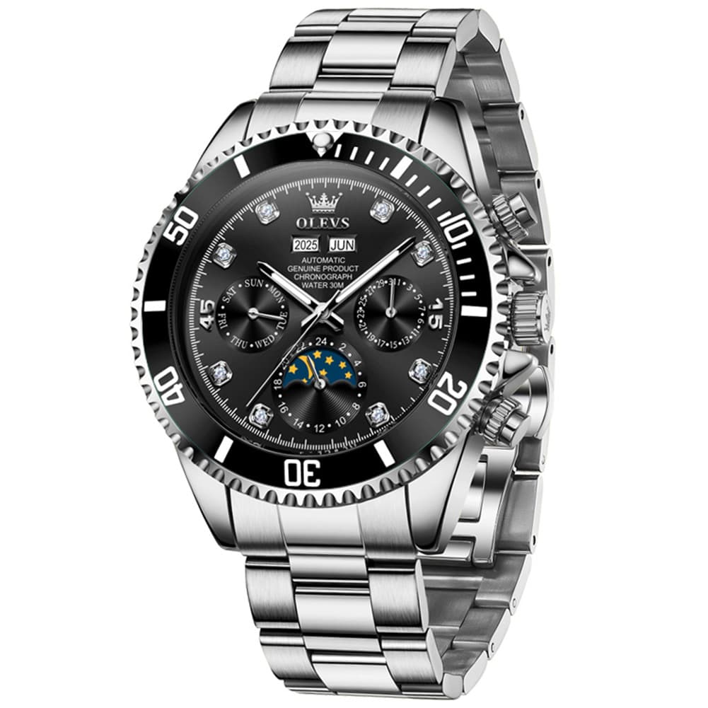 OLEVS 6729 Automatic Moon Phase Mechanical Watch For Men