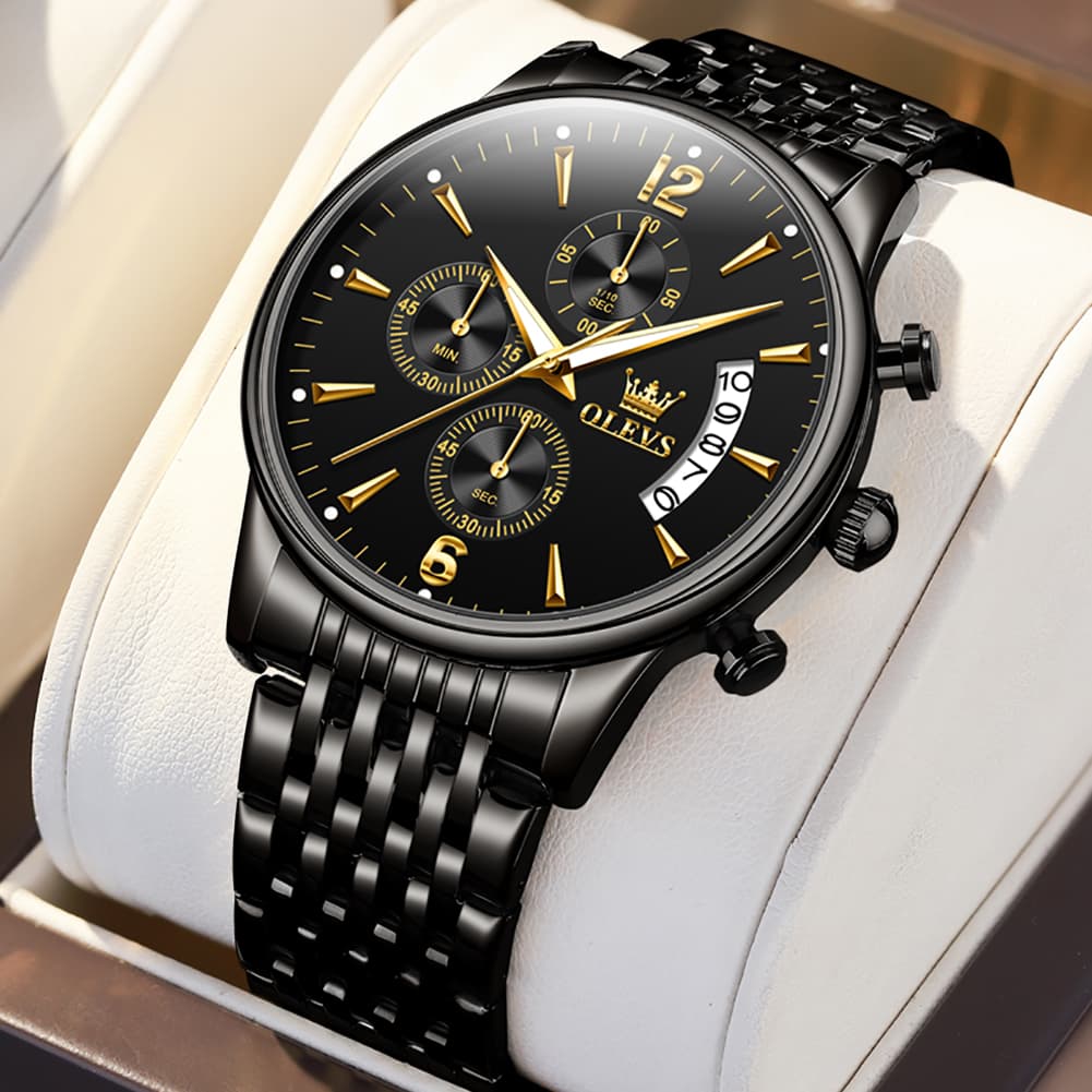 OLEVS 2867 Ultra Slim Luxury Dress Chronograph Watch for Men