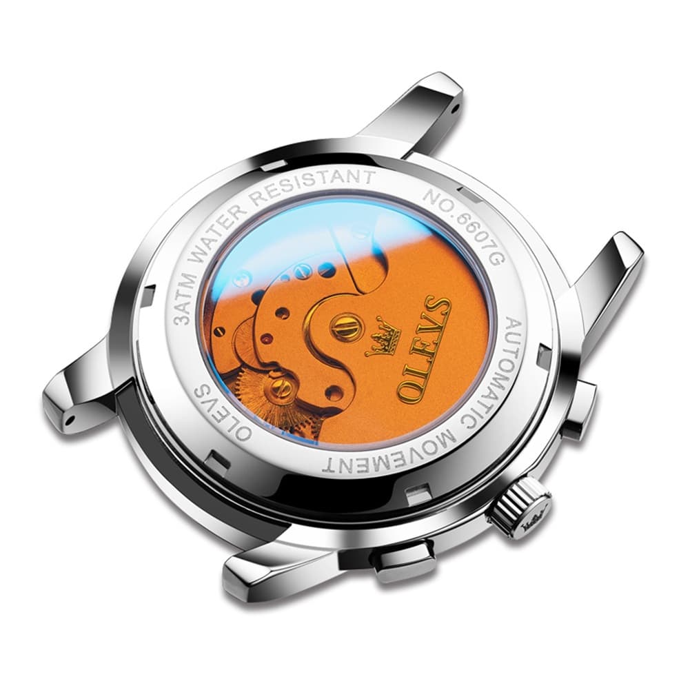 OLEVS 6607 Automatic Mechanical Tourbillon Design Watch for Men