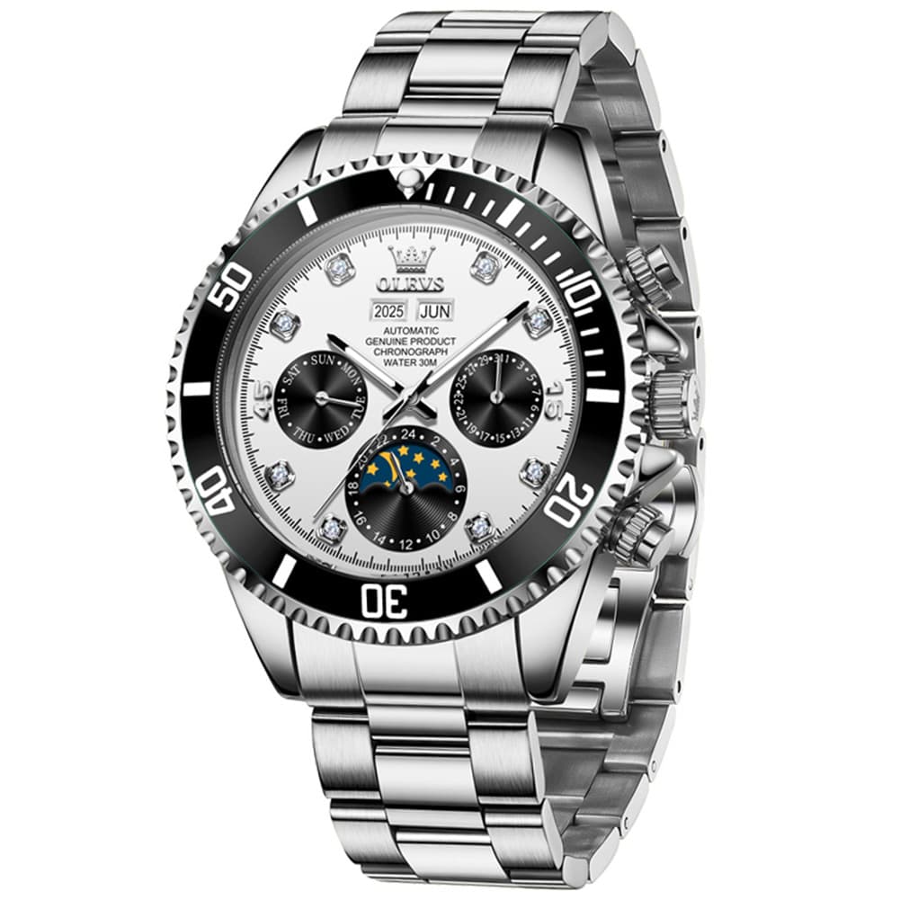 OLEVS 6729 Automatic Moon Phase Mechanical Watch For Men