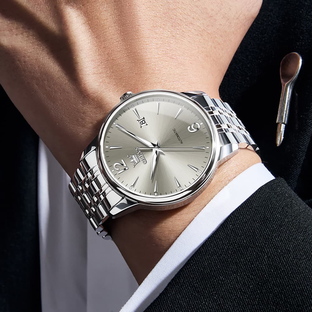 OLEVS 6741 Classic Minimalist Mechanical Watch for Men