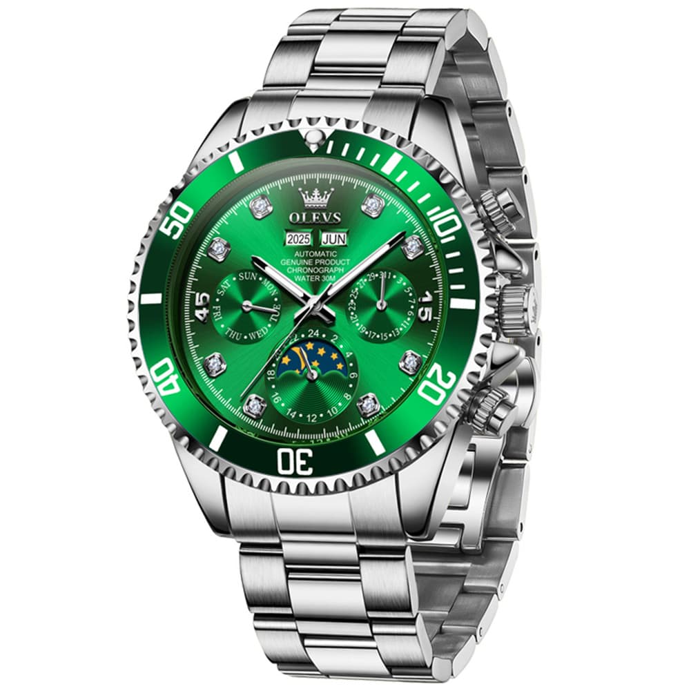 OLEVS 6729 Automatic Moon Phase Mechanical Watch For Men