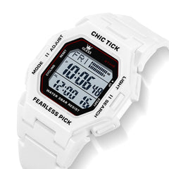 OLEVS 1119 Classic Retro Octagon Digital Sport Watch Unisex