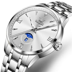 OLEVS 3646 Diamond Mirror Calendar Quartz Watch for Men
