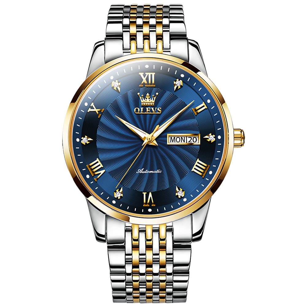 OLEVS 6630 Sunburst Dial Mechanical Watch for Men