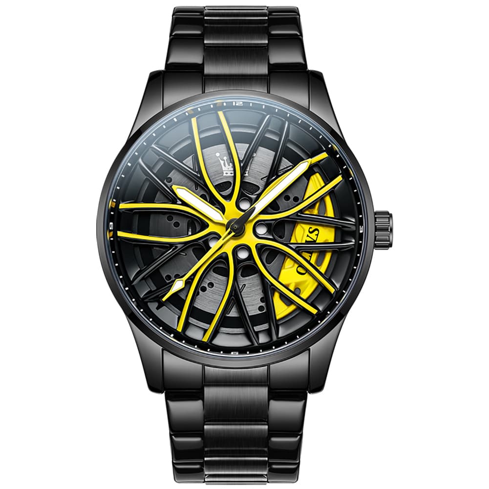 OLEVS 9937 Wheel Caliper Rim Racing Quartz Watch for Men