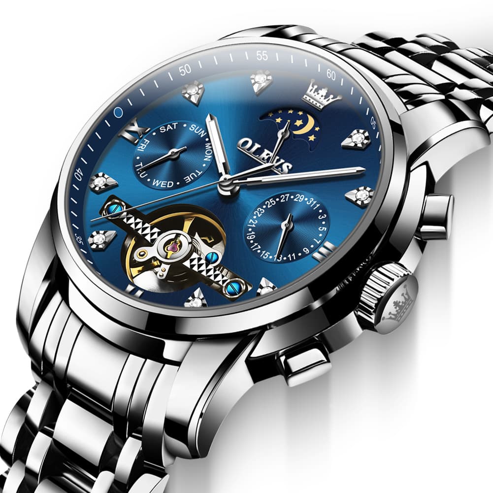 OLEVS 6678 Mechanical Moon Phase Automatic Watch for Men