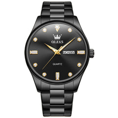 OLEVS 3621 Minimalist Diamond Quartz Watch for Men