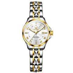 OLEVS 2910 Diamond Day Date Couples Watch Set Men Women
