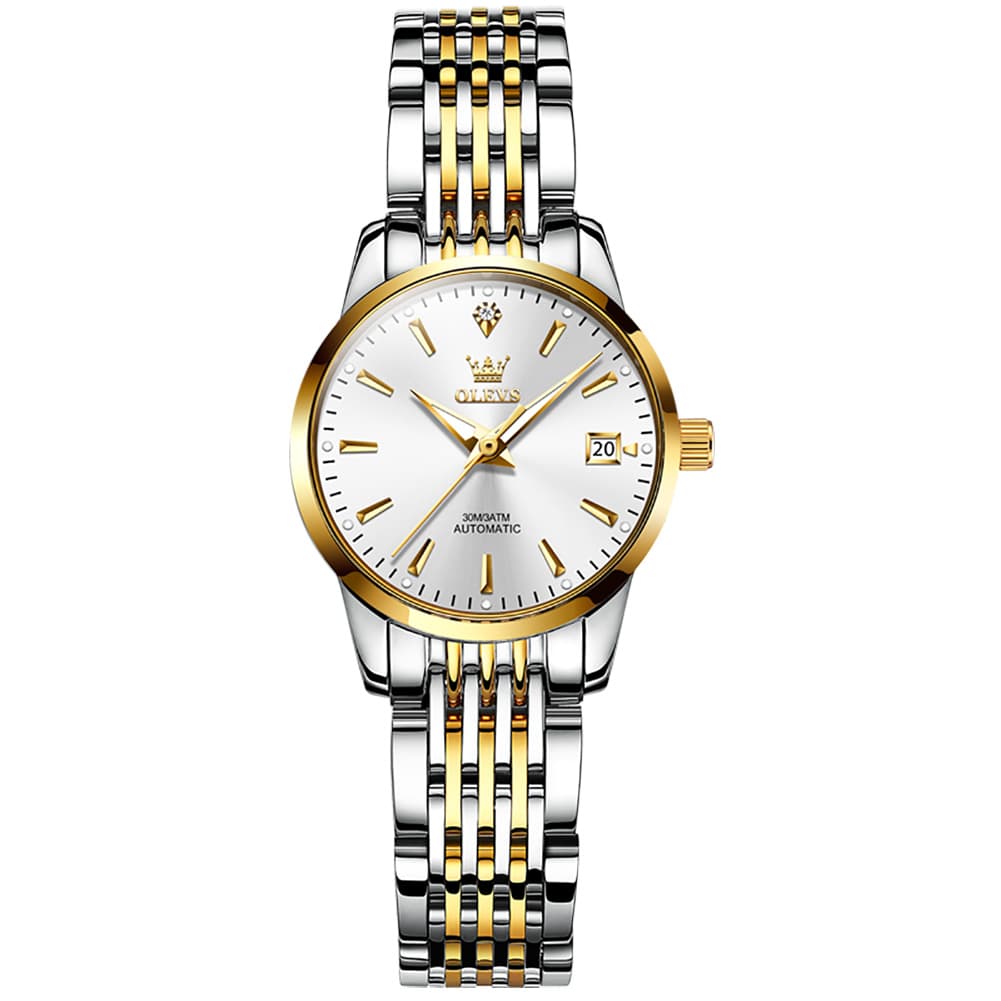 OLEVS 6635 Stainless Steel Automatic Mechanical Watch for Women