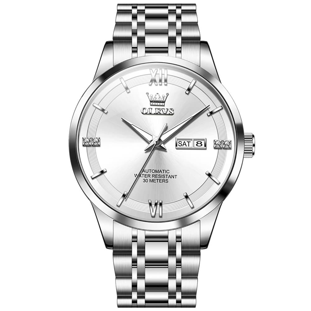 OLEVS 7061 Classic Dual Calendar Automatic Watch For Men