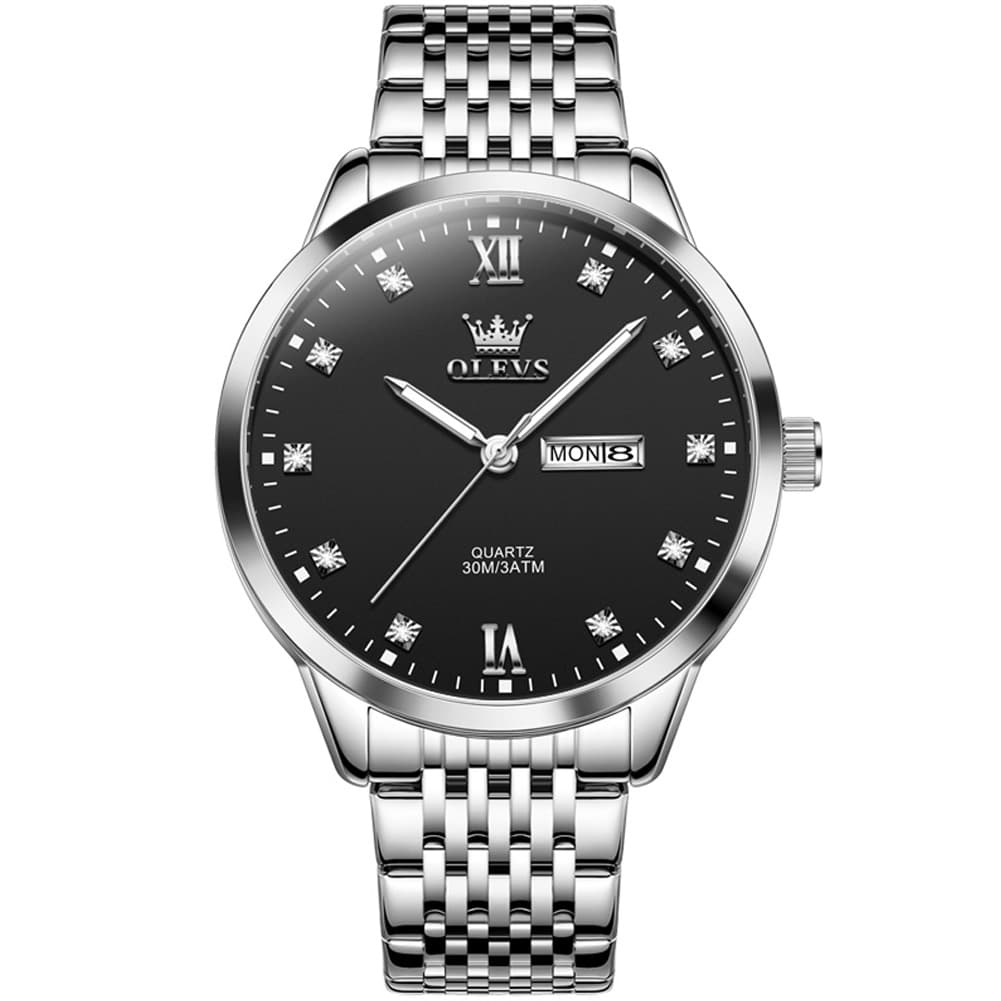 OLEVS 2943 Ultra Thin Diamond Dial Quartz Watch for Men