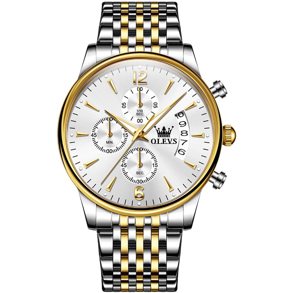 OLEVS 2867 Ultra Slim Luxury Dress Chronograph Watch for Men