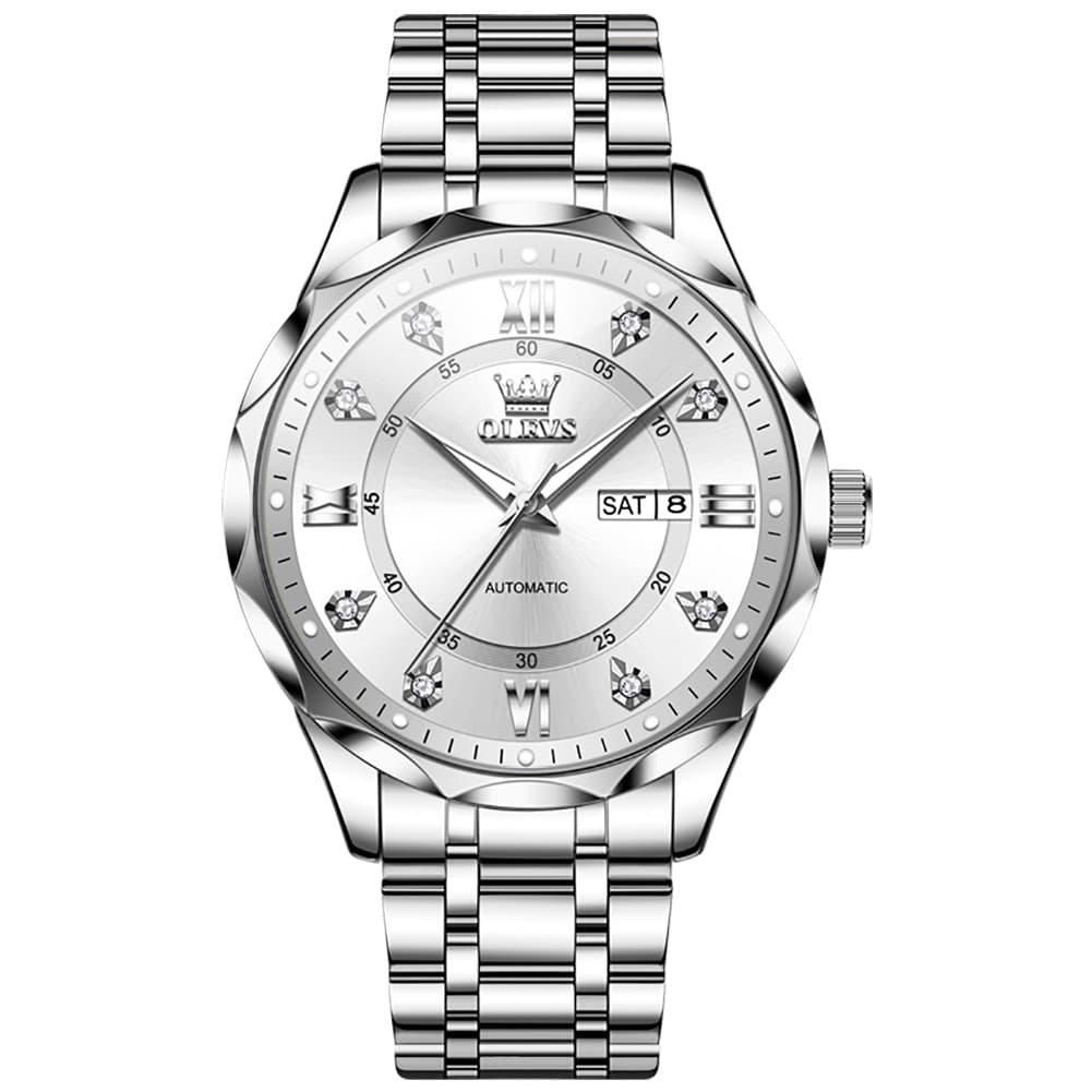 OLEVS 6727 Automatic Mechanical Diamond Watch For Men