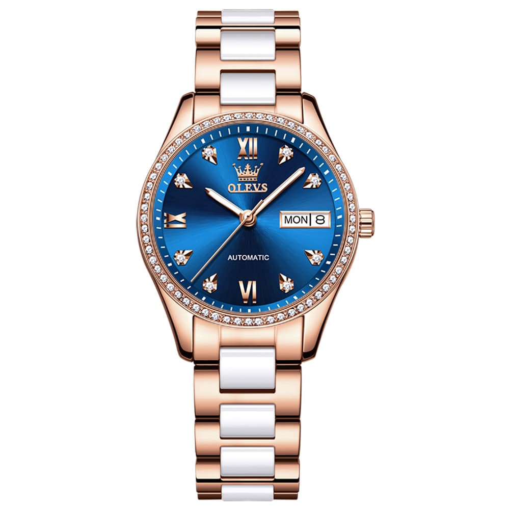 OLEVS 6637 Ceramic Automatic Mechanical Watch for Women