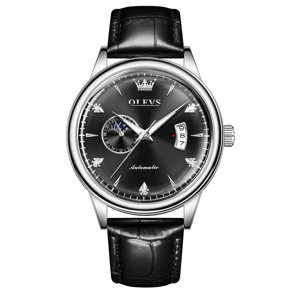 OLEVS 7040 Curved Mirror Automatic Mechanical Watch For Men